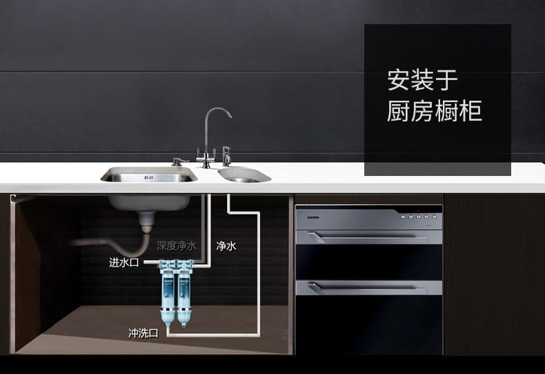 愛瑪特家用廚房超濾凈水機(jī)IMT-V4